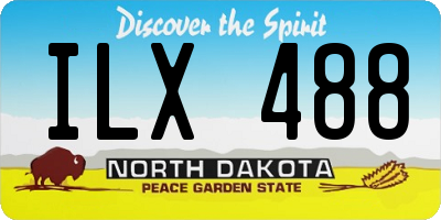 ND license plate ILX488