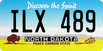 ND license plate ILX489