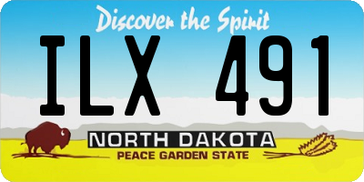 ND license plate ILX491