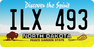 ND license plate ILX493