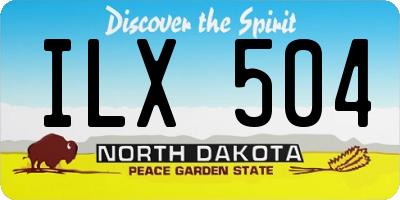 ND license plate ILX504