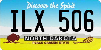 ND license plate ILX506