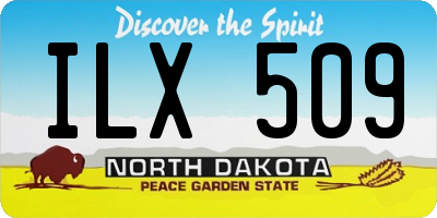 ND license plate ILX509