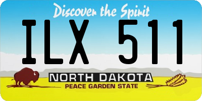 ND license plate ILX511
