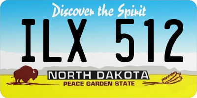 ND license plate ILX512