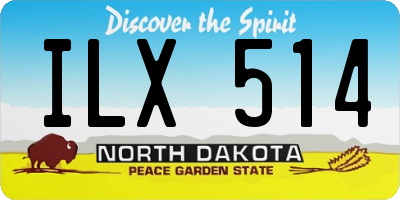 ND license plate ILX514