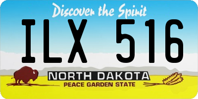 ND license plate ILX516