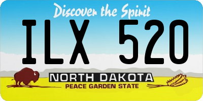 ND license plate ILX520