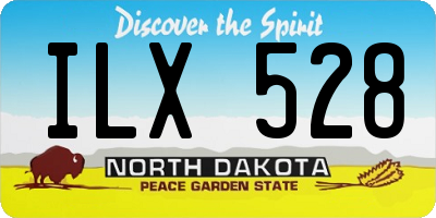 ND license plate ILX528