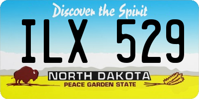 ND license plate ILX529