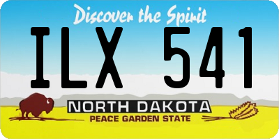 ND license plate ILX541