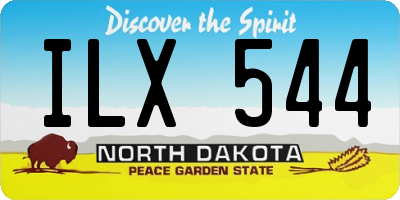 ND license plate ILX544