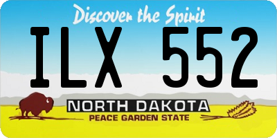 ND license plate ILX552