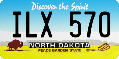 ND license plate ILX570