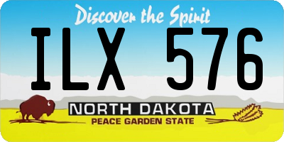 ND license plate ILX576