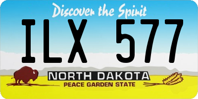 ND license plate ILX577