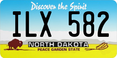 ND license plate ILX582