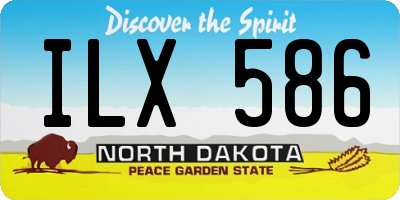 ND license plate ILX586