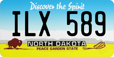 ND license plate ILX589