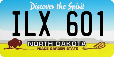 ND license plate ILX601