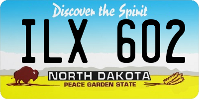 ND license plate ILX602