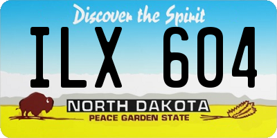 ND license plate ILX604