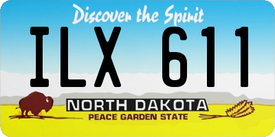ND license plate ILX611