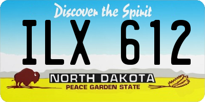 ND license plate ILX612
