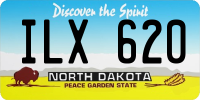 ND license plate ILX620
