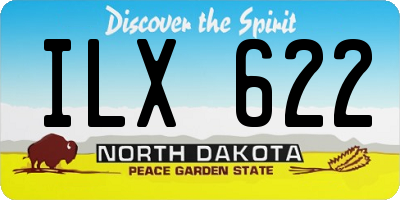 ND license plate ILX622