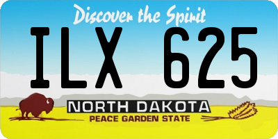 ND license plate ILX625