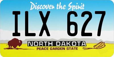 ND license plate ILX627