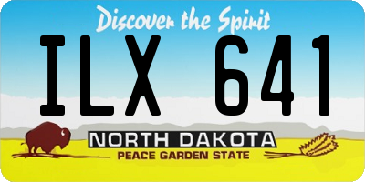 ND license plate ILX641