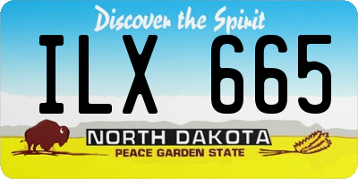 ND license plate ILX665