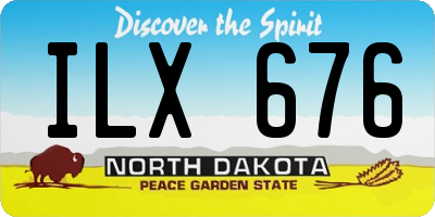 ND license plate ILX676