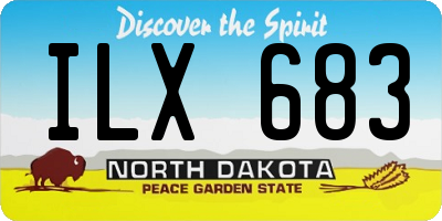 ND license plate ILX683