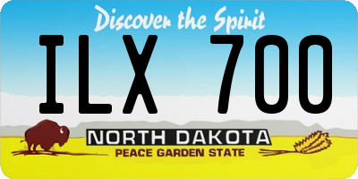 ND license plate ILX700