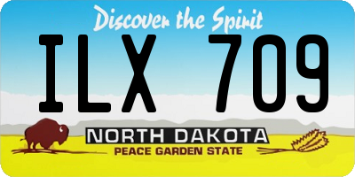 ND license plate ILX709