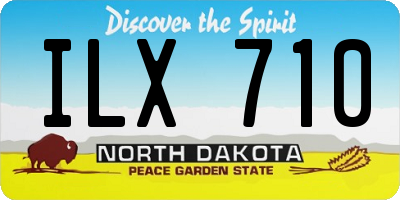 ND license plate ILX710
