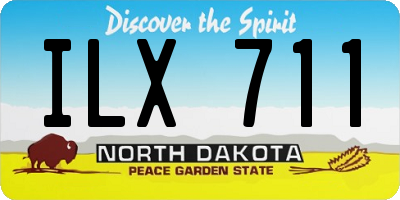 ND license plate ILX711