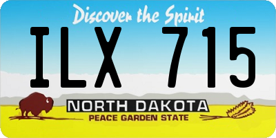 ND license plate ILX715