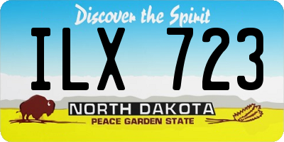 ND license plate ILX723