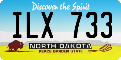 ND license plate ILX733