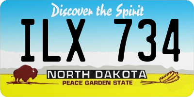 ND license plate ILX734
