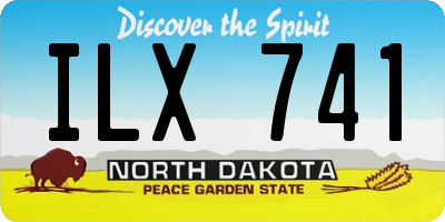 ND license plate ILX741