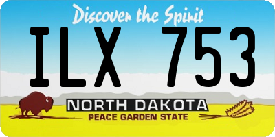 ND license plate ILX753