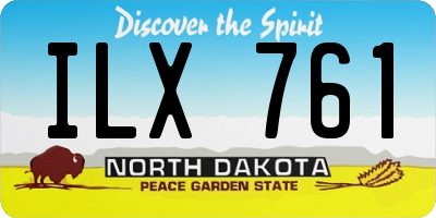 ND license plate ILX761