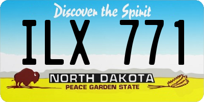 ND license plate ILX771