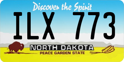 ND license plate ILX773