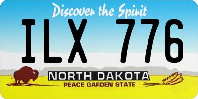 ND license plate ILX776
